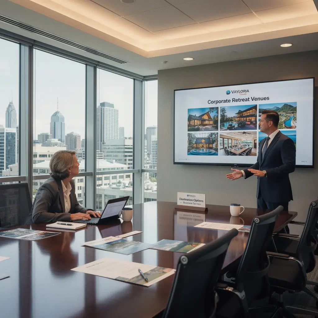 Zespół specjalistów ds. podróży współpracujący nad organizacją wakacji dla rodziny.