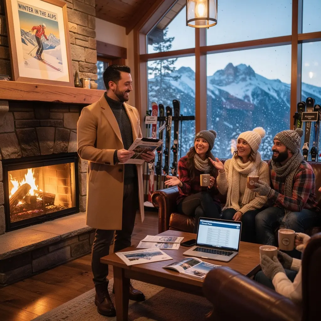 Grupa turystów zwiedzających znane atrakcje turystyczne w USA.